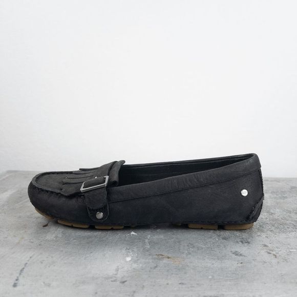 UGG Shoes - 𝅺UGG Dempsey Driving Moccasins Loafers Black Size 6.5 Leather